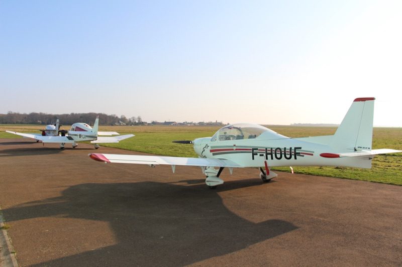 Campagne normande depuis l'aérodrome